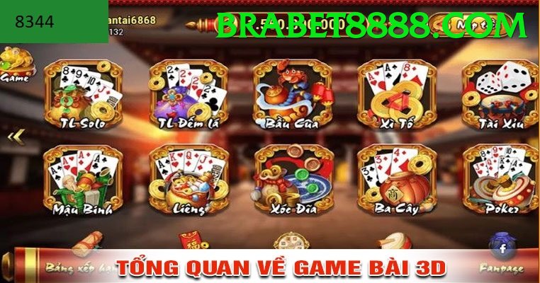 Game Bài 3D - brabet